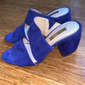 Louise et Cie Dark Blue Block Heels